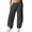 Dark Gray, variant on Palazzo Pants for Women,Women's Sports Pants Jogging Pants with Pockets Loose and Tight Bottom Mid Waist Exercise Casual Pants White S