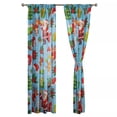 thumbnail image 1 of Monstrate Las elegantes cortinas transparentes navideñas con bolsillo para barra para el dormitorio brindarán estilo y comodidad. Kits de decoración para fiestas azul 132*241, 1 of 6