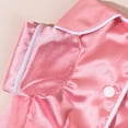 thumbnail image 6 of Denbek Dog Silk Pajamas, Cat Puppy Costume Elegant Satin Pajamas with Bow Headband 2Pcs Set Pet Sleepwear Cute Pet Outfit Photoshoots, Pink-S, 6 of 7