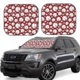 thumbnail image 6 of Kdxio Cute Baseball Print 2-Piece Sun Shade Front Windshield - Foldable Car Front Window Sunshades for Most Sedans SUV Truck, 6 of 6