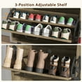 thumbnail image 5 of YouTrend Shoe Storage Cabinet with 4 Flip Drawers, Farmhouse Shoe Organizer for Entryway, Burlywood, 5 of 11