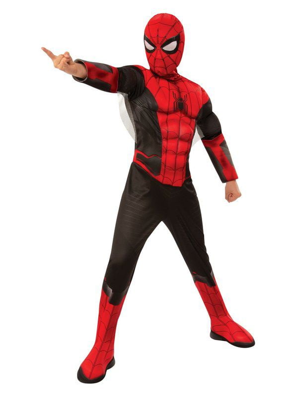 SPIDER-MAN FAR FROM HOME DELUXE SPIDER-MAN RED AND BLACK COSTUME-4-6 ...