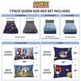 thumbnail image 3 of Juego de cama Franco Sonic The Hedgehog Anime Queen de 7 piezas, 3 of 6