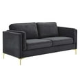 thumbnail image 2 of Modway Kaiya Performance Velvet Sofa in Charcoal, 2 of 10