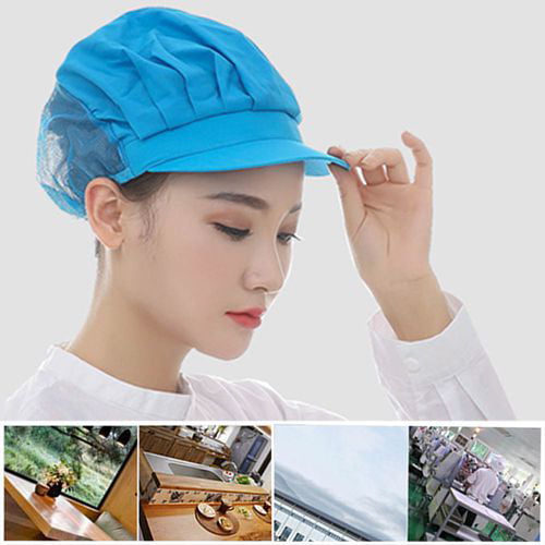 Full Elastic Cooking Cap Hair Nets Food Service Disposable Bouffant Cap