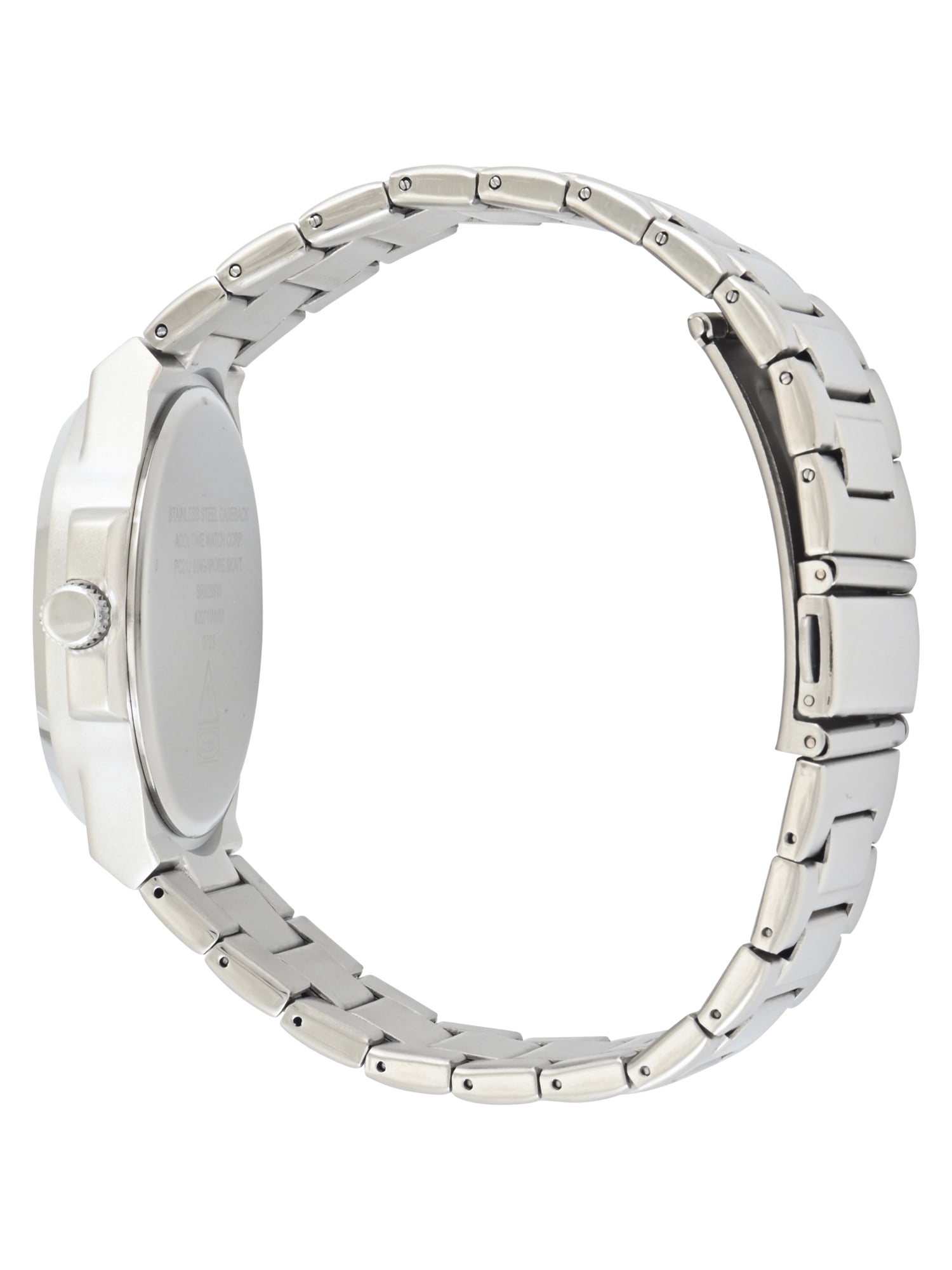 George Men's Silver Case with Silver Matte Bracelet Watch