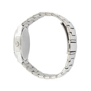 George Men's Silver Case with Silver Matte Bracelet Watch