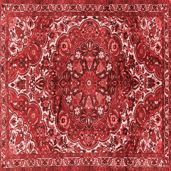 Ahgly Company Indoor Square Persian Red Traditional Area Rugs, 6' Square