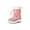 Pink, variant on Apakowa Kids Girls Boys Insulated Fur Winter Warm Snow Boots (Toddler/Little Kid)