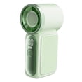 thumbnail image 1 of Ventilador de mano portátil potente con pantalla LED, multiusos, silencioso, de alta velocidad y compacto. Verde, 1 of 9