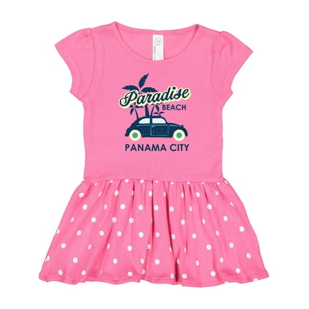 

Inktastic Paradise Beach in Panama City with Palm Trees and Car Gift Baby Girl Dress