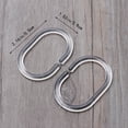 Axio 24pcs Clear Plastic Shower Curtain Rings C Shape Hooks