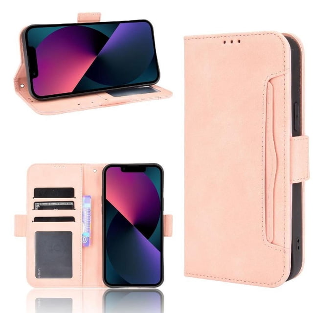 Funda Tipo Billetera GANGXUN para iPhone 14 Plus – Tapa Flip con Tarjetero