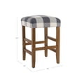 thumbnail image 3 of HomePop Tabouret de Comptoir Carré, Plusieurs Couleurs, 3 of 5