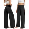 thumbnail image 3 of ILYSS Soft Pajama Pants for Women, Wide Leg Comfy Casual Lounge Yoga Capri Pants, 3 of 6