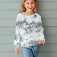 thumbnail image 4 of Cethrio Long Sleeve Tops for Girls, Crew Neck Tie Dye Casual Pullover Kids Clothes Multicolor Size 11-12 T, 4 of 6