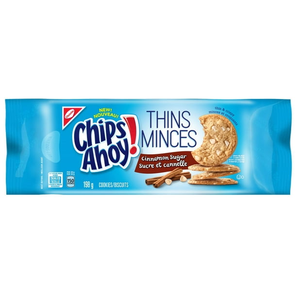 Biscuits minces Chips ahoy! de Christie au sucre et à la cannelle