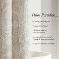 thumbnail image 7 of Lush Decor Bali Tropical Leaves Shower Curtain Single 72" W x 72" L Neutral - Tropical Bathroom - Brown Bath Curtain -Coastal Decor, 7 of 7