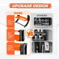thumbnail image 4 of Sidasu 2-Tier Spray Paint Can Holder Rack Wall-Mount, Heavy Duty Spray Bottle Lube Can Organizer, 8 Can Storage Rack with Paper Towel Rod, Ideal for Garage/Workshop/Home,Orange, 4 of 6