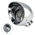 thumbnail image 3 of Multifunctional Beam Headlight Lamp Custom Chrome Fits For Racer Bobber Chopper, 3 of 12