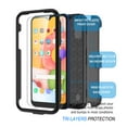 thumbnail image 4 of Tekcoo Rugged Case for Samsung Galaxy A01, Galaxy A01 Case + Tempered Glass Screen Protector [2 Pack], Shockproof Heavy Duty Locking Swivel Holster Belt Clip Kickstand Hard Cover, 4 of 9