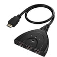 thumbnail image 1 of Interruptor, hdmi pigtail splitter 3 en 1 hacia fuera con cable de alta velocidad pigtail 3 puertos de auto switcher hub para ampliar su hdmi capacidad, soporta 3d 1 brand modelStyleType, 1 of 2