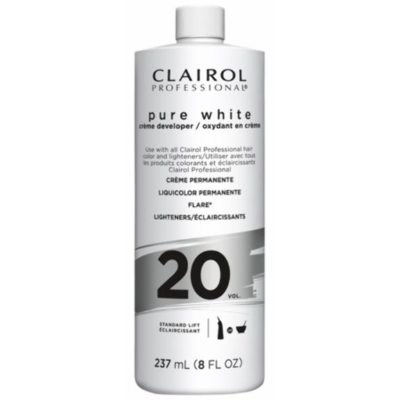 Clairol Pure White 20 Volume Creme Developer, 16 oz, Hair Color ...