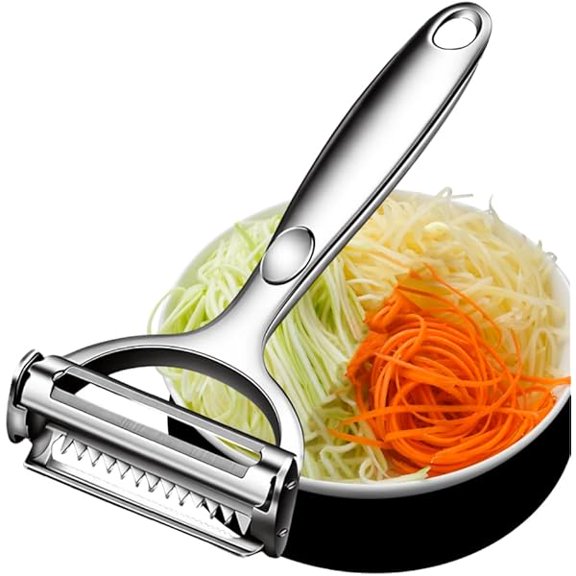 Multifunction Vegetable Peeler Julienne Peeler for Kitchen (2-in-1 peeler) - Multi-Functional High-Efficiency Design for Modern Kitchen Household Cleaning Use, Reliable Performance and