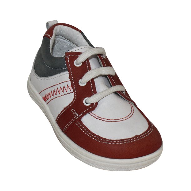 TENIS CASUAL LEON NIÑO BLANCO PIEL 68024 LEON 68024p