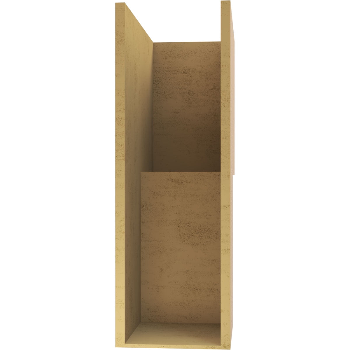 12"W x 24"D x 36"H Classic Chapel Hill Rough Cedar Woodgrain TimberThane Corbel, Primed Tan