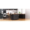 thumbnail image 2 of Embossed texture, internal storage racks - 56-inch kitchen island adding elegance to your home, 2 of 5
