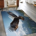 thumbnail image 3 of Eagle Large Area Rugs for Bedroom Living Room, Soft Non Slip Carpet Bedside Rug, Forest Mountains Range Sky Animal Natural Landscape Rectangular Floor Cover Kitchen Accent Rug 4'x6' for Office, 3 of 9