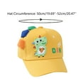 thumbnail image 2 of LNMQLPDBS Kids Cute Cartoon Dinosaur Baseball Cap Adjustable Closure Washed Sun Hat Girls Hats for Kids Ages 4-8 Toddler Boys Hat Outdoor Shade Hat Sun Protection Cap, 2 of 4
