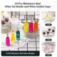 thumbnail image 4 of 18-Piece Dollhouse Wine Bottles and Champagne Cups for Miniatures -Red Wine Style, 4 of 5