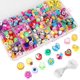 thumbnail image 2 of 300pcs Fruit Smiley Handmade Polymer Clay Beads 15 Styles Flower Letter Beads Soft Beads, 2 of 3