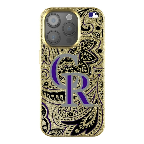 Keyscaper Colorado Rockies Paisley Bling iPhone Case