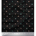 thumbnail image 1 of Soimoi Cotton Voile Fabric Dot,Leaves & Floral Clip Art Printed Fabric 1 Yard 56 Inch Wide, 1 of 1