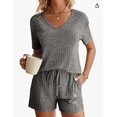 thumbnail image 1 of Pyjama d'Été 2 Pcs Hauts et Shorts pour Femmes Ensembles de Pyjama Tenues Décontractées, 1 of 3