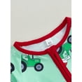 thumbnail image 6 of Suealasg Christmas Baby Girl Boy Pajamas Rompers Long Sleeve Truck Print One-Piece Pajamas Infant Footie Pjs Newborn Zip Up Full Length Jumpsuits Sleepwear, 6 of 8