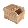 thumbnail image 4 of DOLITY Rice Dispenser, Wooden Cereal Container, Storage Dry Storage Rice Container Box, Container for Rice, Beans, Grains Light Brown, 4 of 9