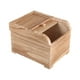 thumbnail image 4 of Contenedor de madera para alimentos Contenedores de madera para cereales Almacenamiento de arroz Contenedor de almacenamiento de arroz Marrón claro, 4 of 9