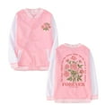 thumbnail image 6 of Tiijoy Toddler Girl's Bomber Jacket Flower Print Baseball Sweatshirt Coat, Sizes 4-5, 6 of 6
