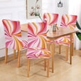 thumbnail image 2 of Yayeee 2 Pack Dining Chair Covers Stretch Parson Chairs Slipcovers Seat Protector, Swirling Lines, 2 of 6