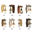 thumbnail image 4 of Wandlamp Bracket Lights Hemp Rope LED Lamp Wall Sconces Kitchen Bedroom Modern Home Dining Room Wooden Retro (No Light), 4 of 14