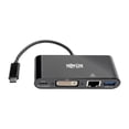 thumbnail image 7 of USB-C to DVI Adapter with USB-A Hub, Gigabit Ethernet, Thunderbolt 3, 1080p - PD Charging, Black, 7 of 7