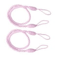 thumbnail image 4 of 2 Pieces Rope Satin Drape Curtain Tiebacks Holdbacks 70cm Handmade Rural Pink, 4 of 4