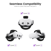 Beboncool Magnetic Head Strap for Meta Quest 2/3/3S with 2*10000mAh Larger Battery,MQ5005