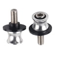 thumbnail image 4 of Neyseki 10mm Motorcycle CNC Rear Stand Swing Arm Spool Sliders Stand Swingarm Bobbins Silver, 4 of 7