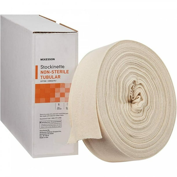 McKesson White Polyester Tubular 6 Inch x 25 Yard, 1 Count