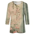 thumbnail image 5 of HAPIMO Women' Plus Size Flower Print Tops Summer Tops for Women Round Neck Tees Fashion Clothes Flowy Elegant Blouses Casual Loose Dressy Tunic Pink XXXL, 5 of 5